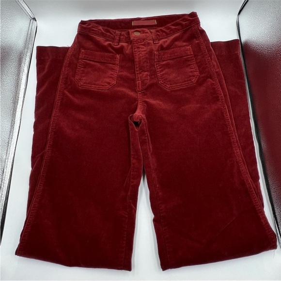 J Brand Burgundy Corduroy Pants - Picture 2 of 6